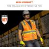 image:imageErgodyne Unisex Twotone  Class 2 Two Tone Mesh Vest Single Size Orange Small USLime