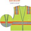 image:imageErgodyne Unisex Twotone  Class 2 Two Tone Mesh Vest Single Size Orange Small USLime