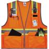 image:imageErgodyne Unisex Twotone  Class 2 Two Tone Mesh Vest Single Size Orange Small USOrange