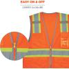 image:imageErgodyne Unisex Twotone  Class 2 Two Tone Mesh Vest Single Size Orange Small USOrange