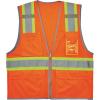 image:imageErgodyne Unisex Twotone  Class 2 Two Tone Mesh Vest Single Size Orange Small USOrange