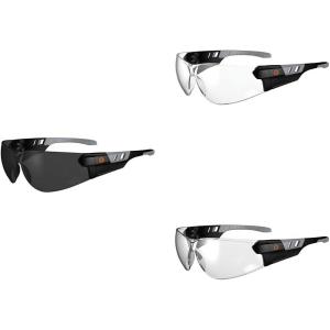 image:image3 Pack of Ergodyne Skullerz SAGA Frameless Safety Sunglasses Smoke Lens  CLear Lens  InOutdoor Lens
