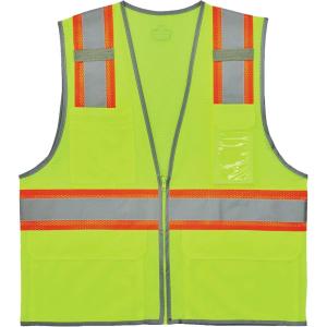 image:imageErgodyne Unisex Twotone  Class 2 Two Tone Mesh Vest Single Size Orange Small USLime