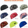 image:imageErgodyne Chill Its 6630 Skull Cap Lined with Terry Cloth Sweatband Sweat Wicking BlueBlack3pk
