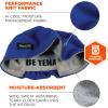 image:imageErgodyne Chill Its 6630 Skull Cap Lined with Terry Cloth Sweatband Sweat Wicking BlueBlue3pk