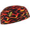 image:imageErgodyne Chill Its 6630 Skull Cap Lined with Terry Cloth Sweatband Sweat Wicking BlueFlames