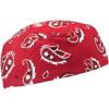 image:imageErgodyne Chill Its 6630 Skull Cap Lined with Terry Cloth Sweatband Sweat Wicking BlueRed Western
