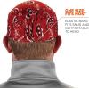 image:imageErgodyne Chill Its 6630 Skull Cap Lined with Terry Cloth Sweatband Sweat Wicking BlueRed Western3pk