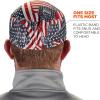 image:imageErgodyne Chill Its 6630 Skull Cap Lined with Terry Cloth Sweatband Sweat Wicking BlueStars  Stripes3pk