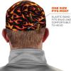image:imageErgodyne Chill Its 6630 Skull Cap Lined with Terry Cloth Sweatband Sweat Wicking BlueYellow  Orange   Black