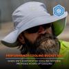 image:imageErgodyne Chill Its 8939 Cooling Bucket Hat 2 Brim UPF 50 Sun ProtectionGray