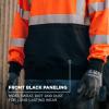 image:imageErgodyne UnisexAdult Glowear 8311bk Essential Hivis Hooded Sweatshirt  Type R Class 3 Black BottomOrange