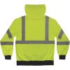 image:imageErgodyne UnisexAdult Glowear 8312bk Essential Hivis Hooded Zipup Sweatshirt  Type R Class 3 Black BottomLime