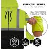image:imageErgodyne UnisexAdult Glowear 8312bk Essential Hivis Hooded Zipup Sweatshirt  Type R Class 3 Black BottomLime