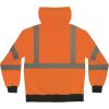 image:imageErgodyne UnisexAdult Glowear 8312bk Essential Hivis Hooded Zipup Sweatshirt  Type R Class 3 Black BottomOrange