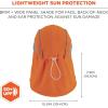 image:imageErgodyne Womens Highperformance Hat And Neck Shade Baseball Cap OrangeOrange
