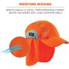 image:imageErgodyne Womens Highperformance Hat And Neck Shade Baseball Cap OrangeOrange