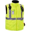 image:imageHigh Visibility Reflective Thermal Jacket Set Includes Outer Rain Shell amp Thermal Jacket with Zip Off SleevesLime