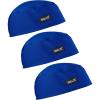image:imageErgodyne Chill Its 6630 Skull Cap Lined with Terry Cloth Sweatband Sweat Wicking BlueBlue3pk