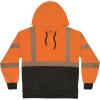 image:imageErgodyne unisexadult Glowear 8317bk Performance Hivis Hooded Sweatshirt  Type R Class 3 Black BottomOrange