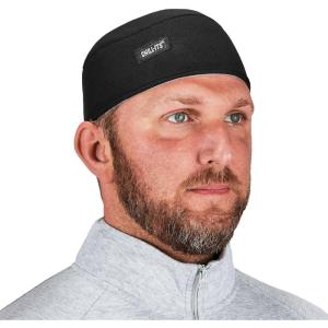 image:imageErgodyne Chill Its 6630 Skull Cap Lined with Terry Cloth Sweatband Sweat Wicking BlueBlack