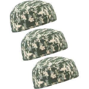 image:imageErgodyne Chill Its 6630 Skull Cap Lined with Terry Cloth Sweatband Sweat Wicking BlueCamo3pk