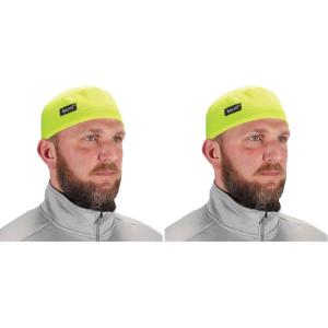 image:imageErgodyne Chill Its 6630 Skull Cap Lined with Terry Cloth Sweatband Sweat Wicking BlueLime