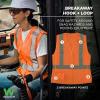 image:imageErgodyne GloWear 8215BAWS Womens High Visibility Vest Breakaway Shoulders and Sides Type R Class 2 Hook amp Loop Hi Vis Vests for Women