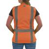 image:imageErgodyne GloWear 8247ZWS Womens High Visibility Surveyor Vest 4 Pockets Type R Class 2 Zipper HiVis Vests for Women