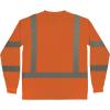 image:imageErgodyne UnisexAdult Glowear 8368 Essential Hivis Long Sleeve TShirt  Type R Class 3Orange