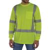 image:imageErgodyne UnisexAdult Glowear 8368 Essential Hivis Long Sleeve TShirt  Type R Class 3Lime