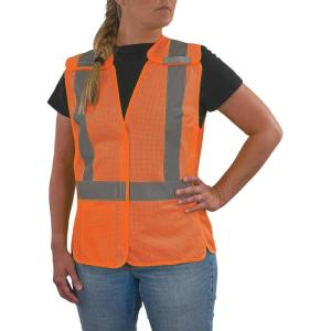image:imageErgodyne GloWear 8215BAWS Womens High Visibility Vest Breakaway Shoulders and Sides Type R Class 2 Hook amp Loop Hi Vis Vests for Women