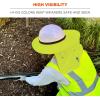 image:imageErgodyne ChillIts 6662 FR Hard Hat Sun Shade with Neck Shade Universal Design to fit Hard Hats and Safety Helmets