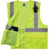 image:imageErgodyne GloWear 8220Z High Visibility Reflective Safety Vest ANSI Rated Zipper ClosureLime