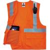image:imageErgodyne GloWear 8220Z High Visibility Reflective Safety Vest ANSI Rated Zipper ClosureOrange