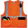 image:imageErgodyne GloWear 8220Z High Visibility Reflective Safety Vest ANSI Rated Zipper ClosureOrange