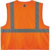 image:imageErgodyne GloWear 8225HL ANSI High Visibility Lime Solid Reflective Safety Vest Hook amp Loop Closure 2XL3XLHook  Loop Orange