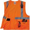 image:imageErgodyne GloWear 8225HL ANSI High Visibility Lime Solid Reflective Safety Vest Hook amp Loop Closure 2XL3XLHook  Loop Orange