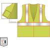 image:imageErgodyne GloWear 8230Z ANSI TwoTone High Visibility Lime Reflective Safety Vest SmallMediumLime
