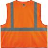 image:imageErgodyne Unisex  Class 2 Standard Solid Vest Zipper Zippered Orange SmallMedium US
