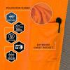image:imageErgodyne Unisex Adult Glowear 8278bk Womens Performance Hivis Long Sleeve TShirt  Type R Class 2 Black BottomOrange