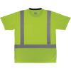 image:imageErgodyne Unisex Adult Glowear 8286bk Essential Hivis TShirt  Type R Class 2 Black BottomLime
