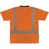 image:imageErgodyne Unisex Adult Glowear 8286bk Essential Hivis TShirt  Type R Class 2 Black BottomOrange