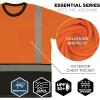 image:imageErgodyne Unisex Adult Glowear 8286bk Essential Hivis TShirt  Type R Class 2 Black BottomOrange