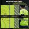 image:imageErgodyne Unisex Adult Glowear 8292 Performance Hivis TShirt  Type R Class 2Lime