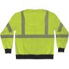 image:imageErgodyne Unisex Adult Glowear 8317bk Performance Hivis Hooded Sweatshirt  Type R Class 3 Black BottomLime