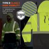 image:imageErgodyne Unisex Adult Glowear 8317bk Performance Hivis Hooded Sweatshirt  Type R Class 3 Black BottomLime