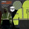 image:imageErgodyne Unisex Adult Glowear 8318bk Performance Hivis Hooded Zipup Sweatshirt  Type R Class 3 Black BottomLime