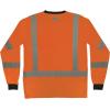 image:imageErgodyne Unisex Adult Glowear 8369bk Essential Hivis Long Sleeve TShirt  Type R Class 3 Black BottomOrange