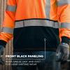 image:imageErgodyne Unisex Adult Glowear 8369bk Essential Hivis Long Sleeve TShirt  Type R Class 3 Black BottomOrange